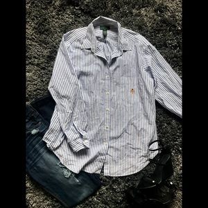 Ralph Lauren pinstripe button down size 16